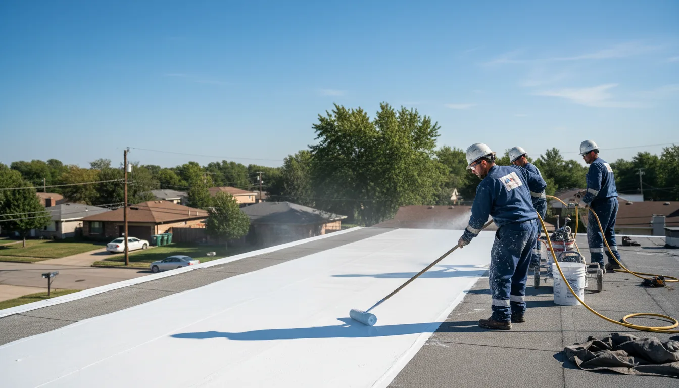 Commercial roof coating in Kilmichael, MS near me